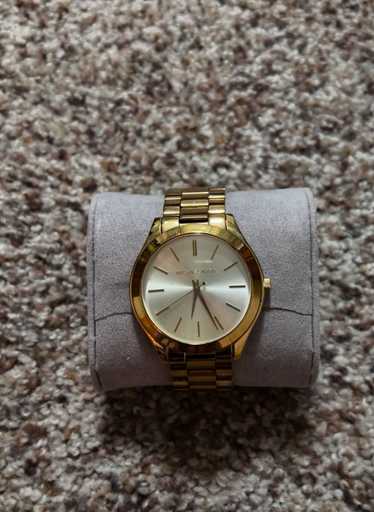 Michael Kors Slim Runway Gold-Tone Stainless Steel