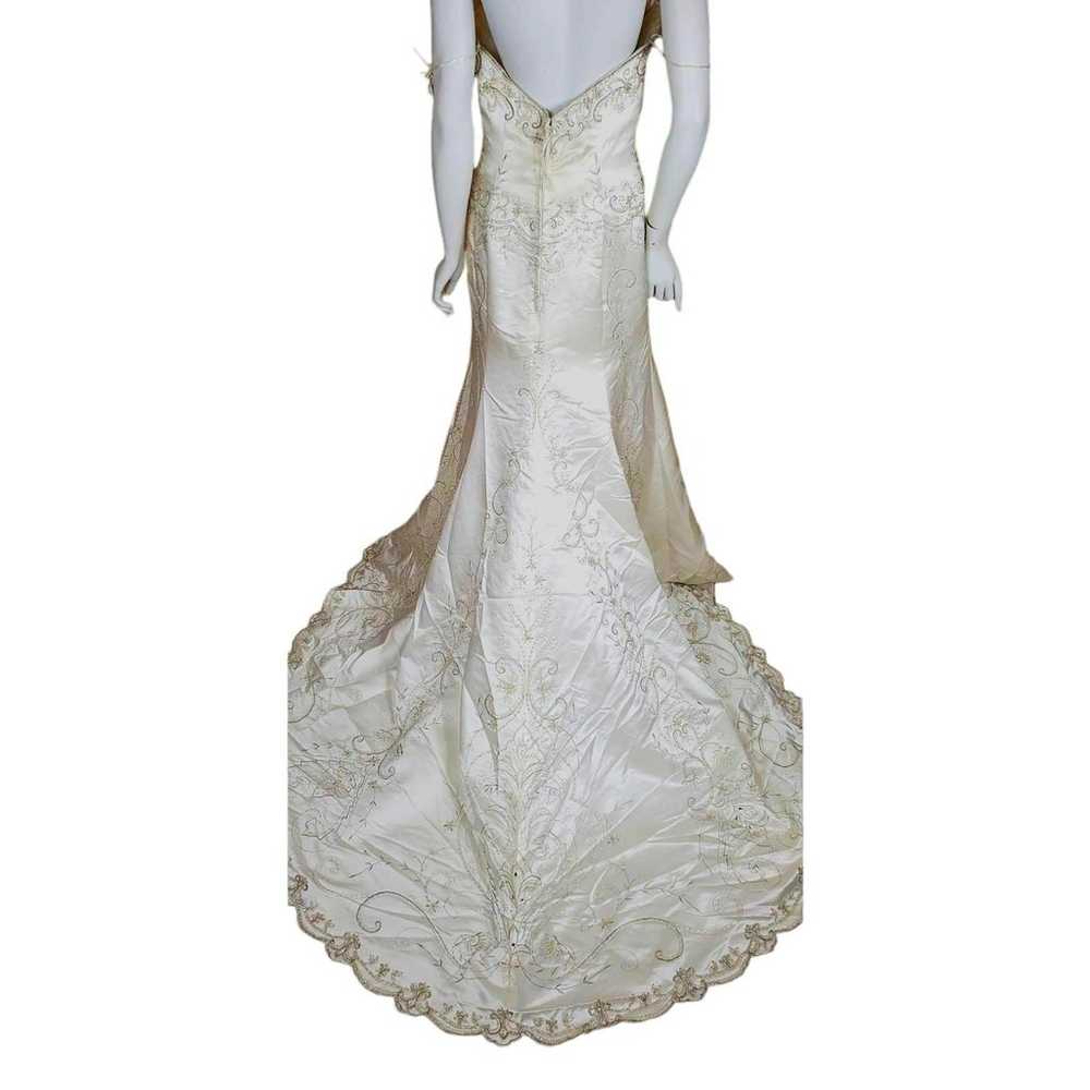 Casablanca NWOT Bridal Imperial Beaded Strapless … - image 3