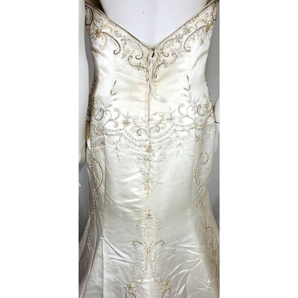 Casablanca NWOT Bridal Imperial Beaded Strapless … - image 4