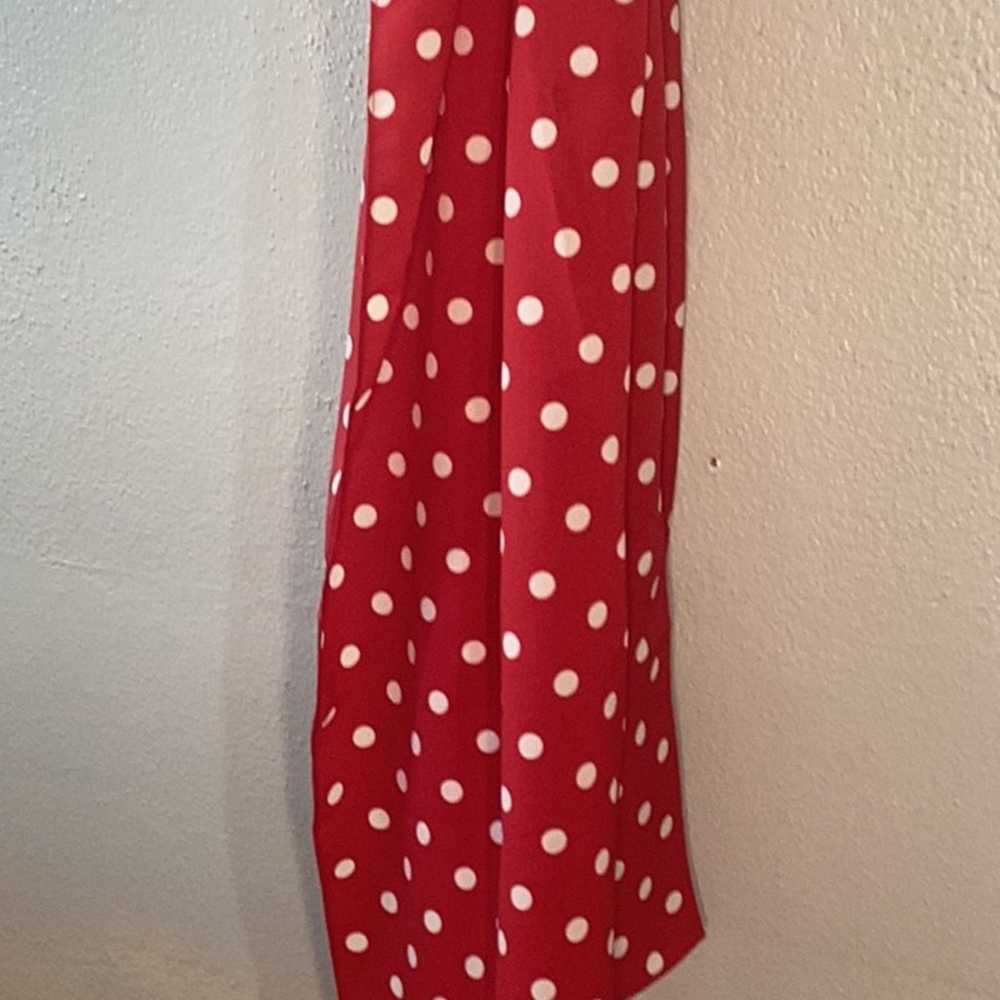 Nygard Collections Red White Polka Dot Vintage Sc… - image 9