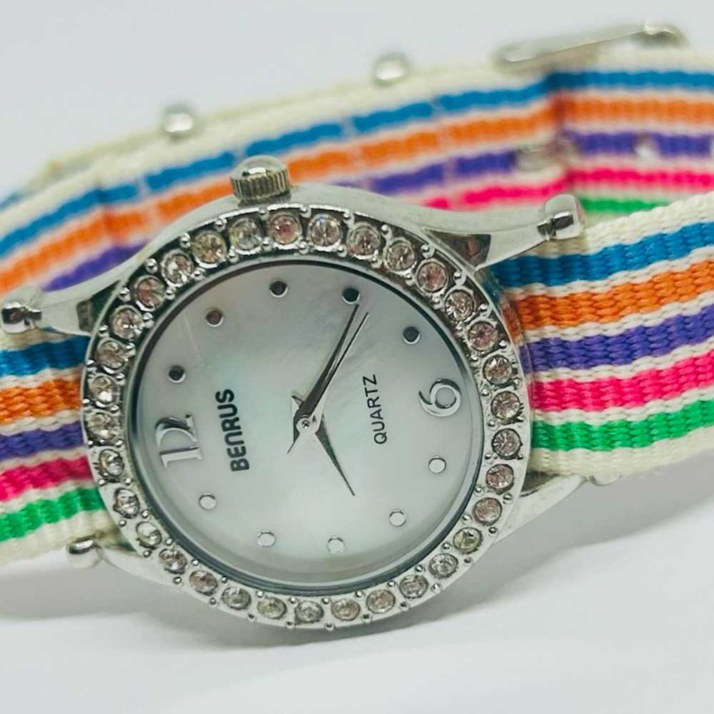 Benrus Vintage Ladies Watch On NATO Band - image 4