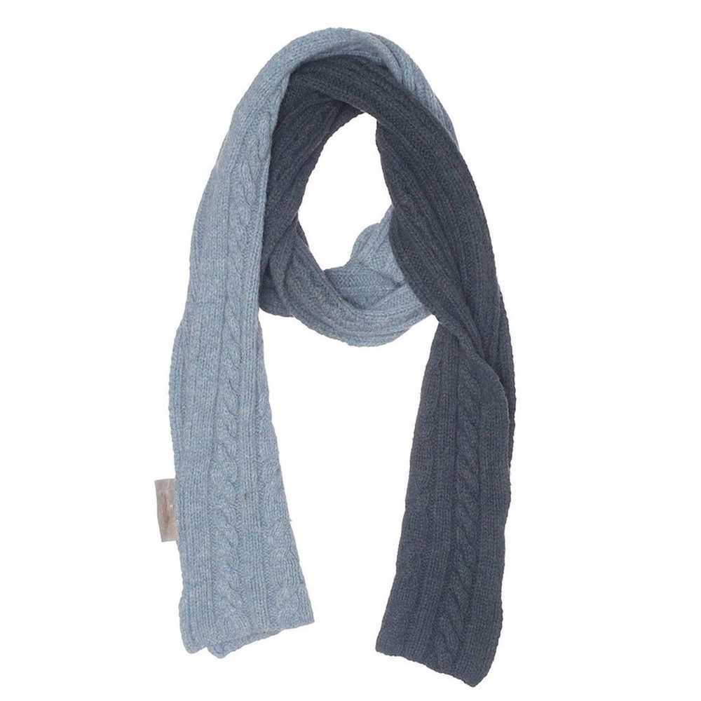 Club Monaco 100% lambs wool ombré blue tones cabl… - image 1