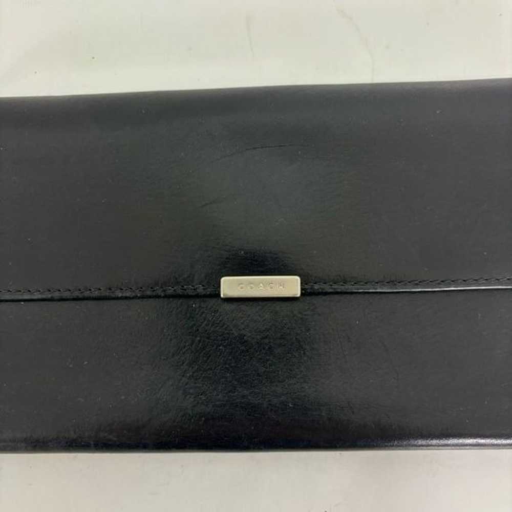 Coach Vintage Black Leather Large Wallet - image 3