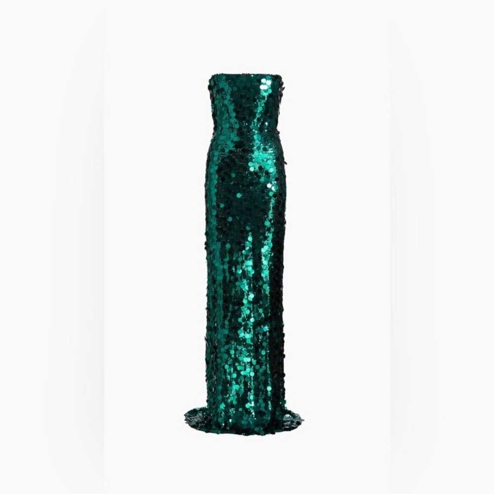 NWOT BRONX AND BANCO FARAH TEAL STRAPLESS GOWN - image 2