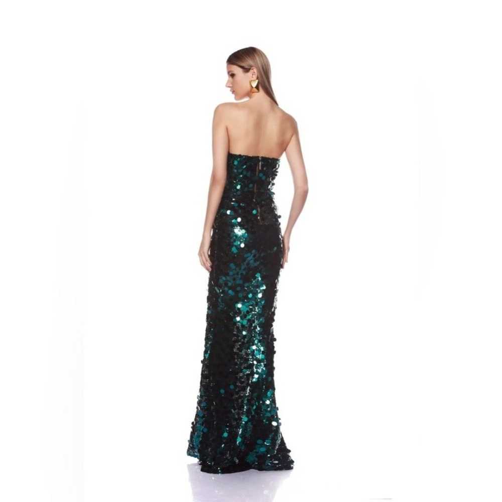 NWOT BRONX AND BANCO FARAH TEAL STRAPLESS GOWN - image 4