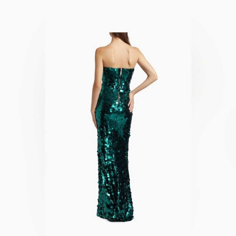 NWOT BRONX AND BANCO FARAH TEAL STRAPLESS GOWN - image 8