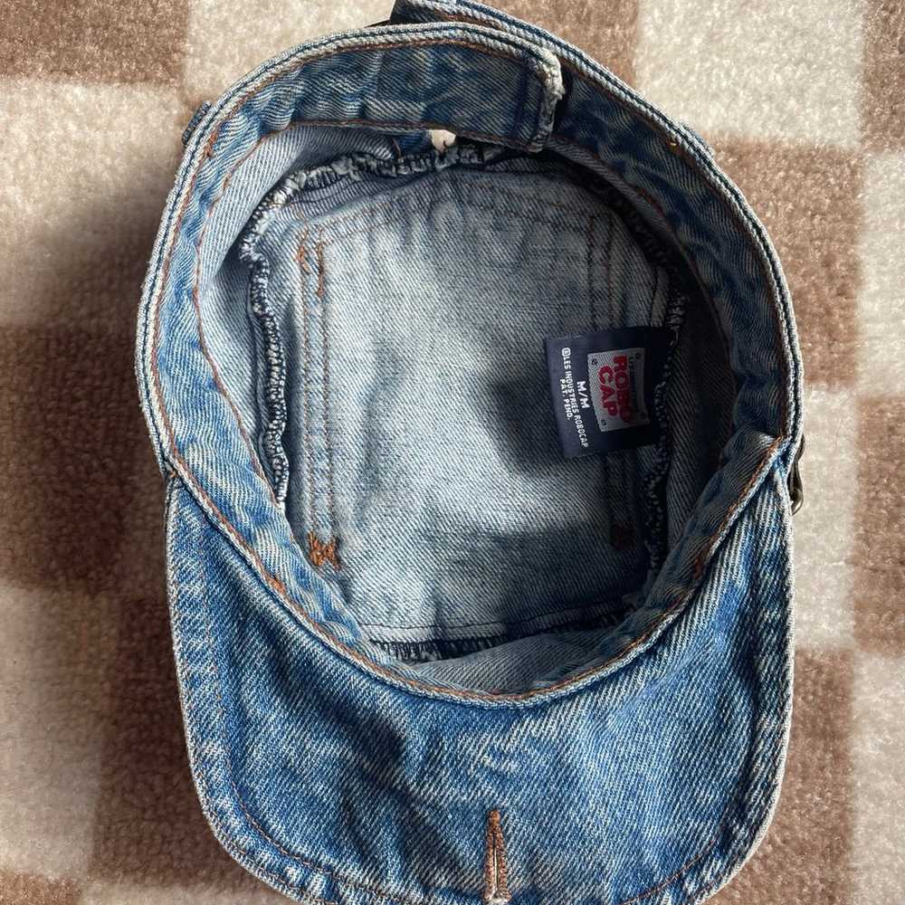 Vintage Denim Jeans Robo Cap Motorcycle Riding Bi… - image 7