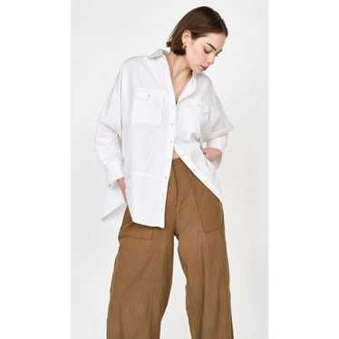 MIRTH KYOTO BLOUSE IN WHITE POPLIN, $200 - image 1