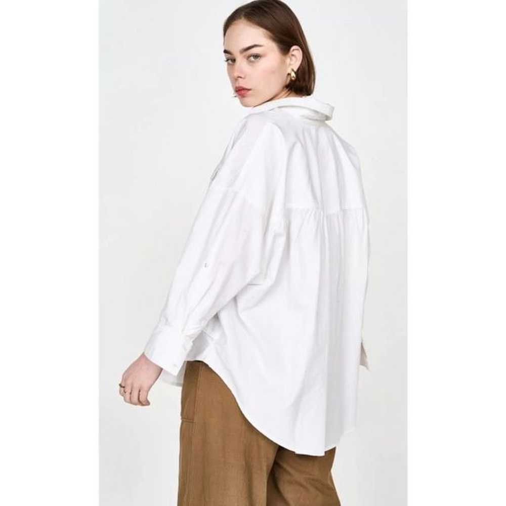 MIRTH KYOTO BLOUSE IN WHITE POPLIN, $200 - image 5