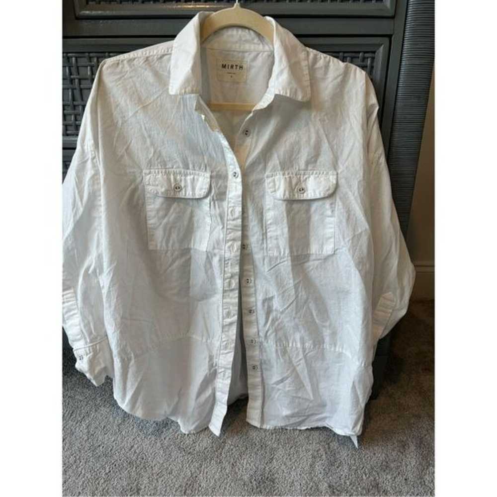 MIRTH KYOTO BLOUSE IN WHITE POPLIN, $200 - image 7