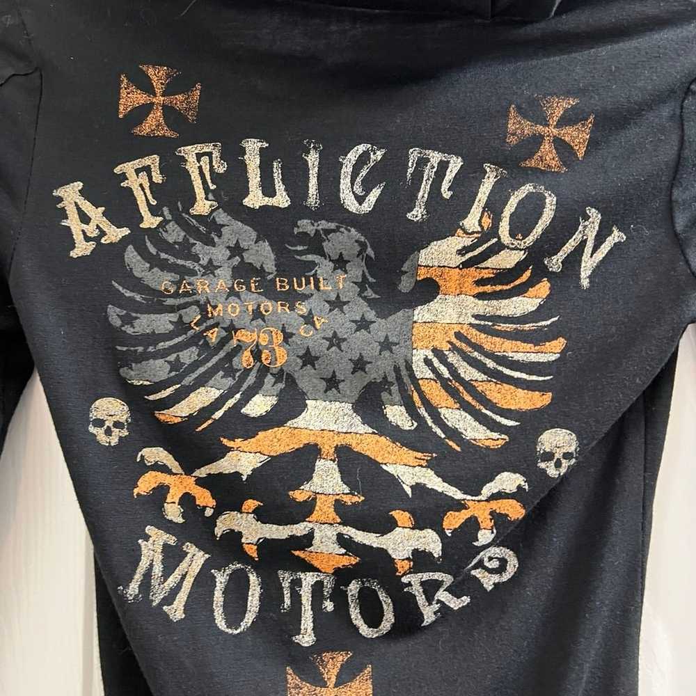 long Sleeve affliction motor’s biker t-shirt wome… - image 4