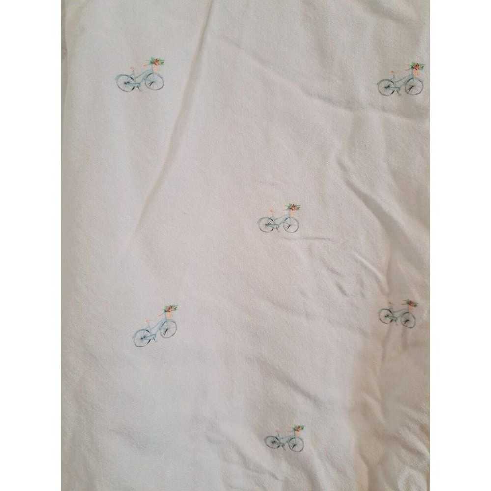 Rails White Button Down Shirt Bicycle Print Soft … - image 4