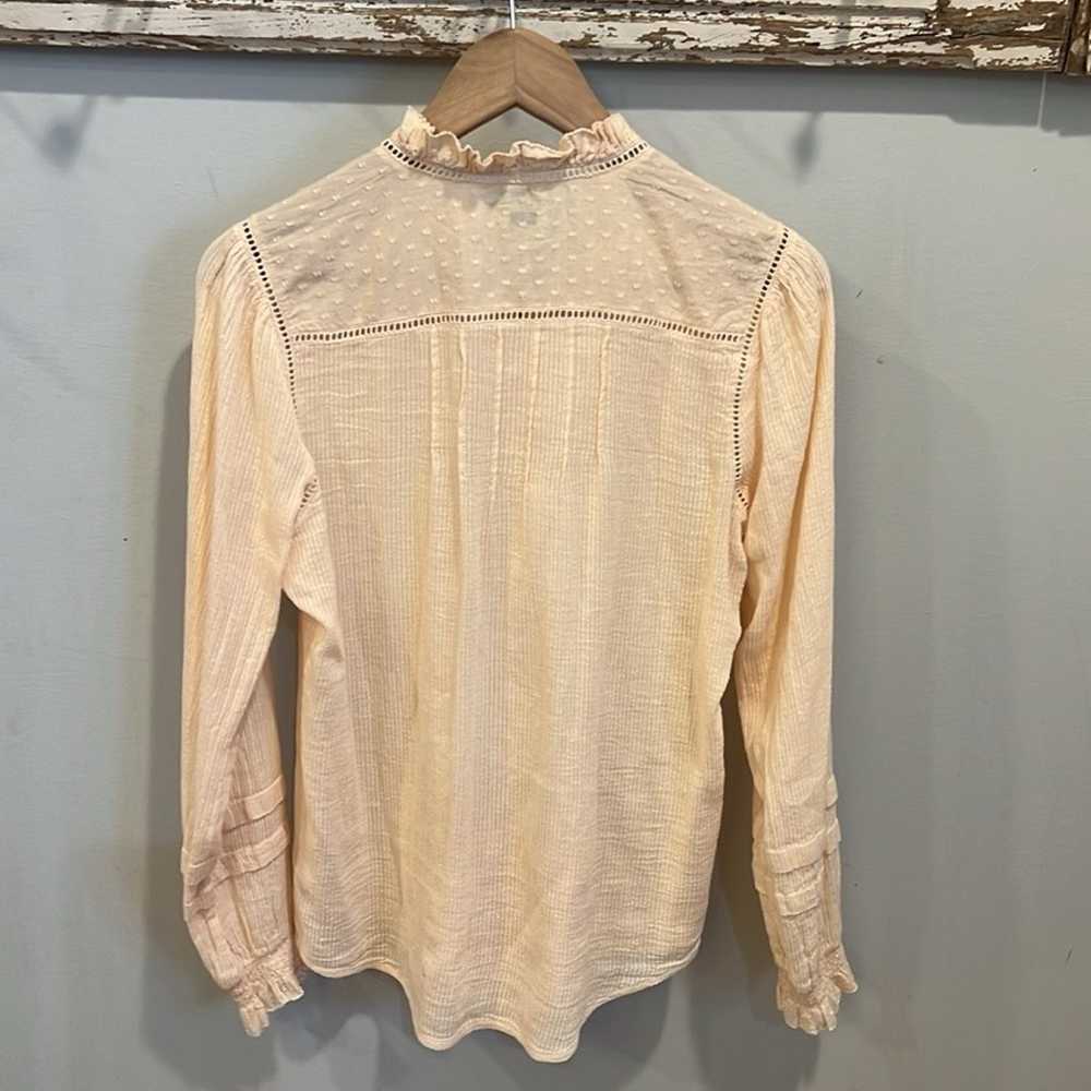 FAHERTY Willa Long Sleeve Organic Cotton Ruffled … - image 12