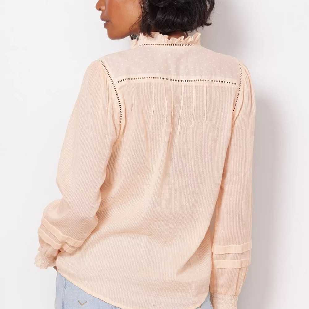 FAHERTY Willa Long Sleeve Organic Cotton Ruffled … - image 3