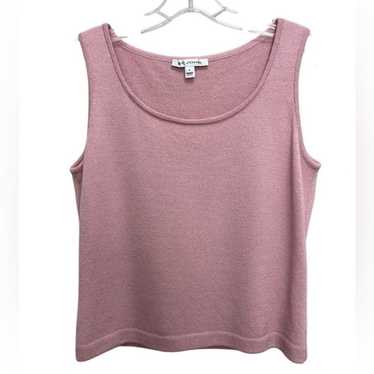 St. John Knit Wool Top Sleeveless Pink 6 - image 1