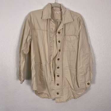 Xirena Cream Collared Button Down Shirt