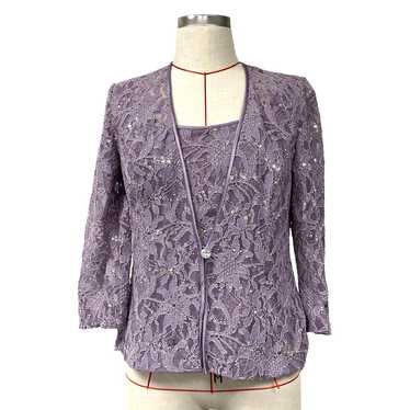 Alex Evenings Womens Size S Lavender Purple Lace … - image 1