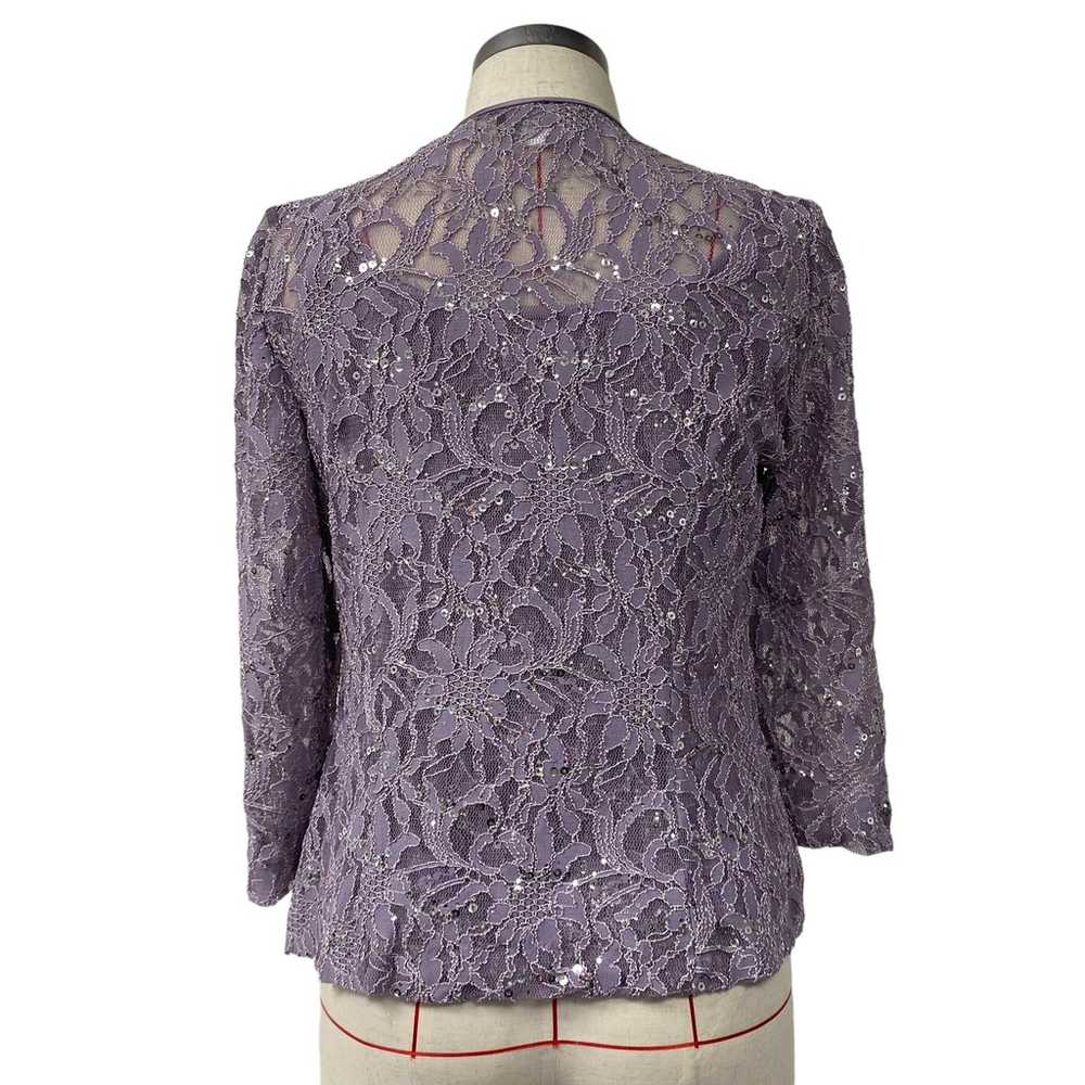 Alex Evenings Womens Size S Lavender Purple Lace … - image 4