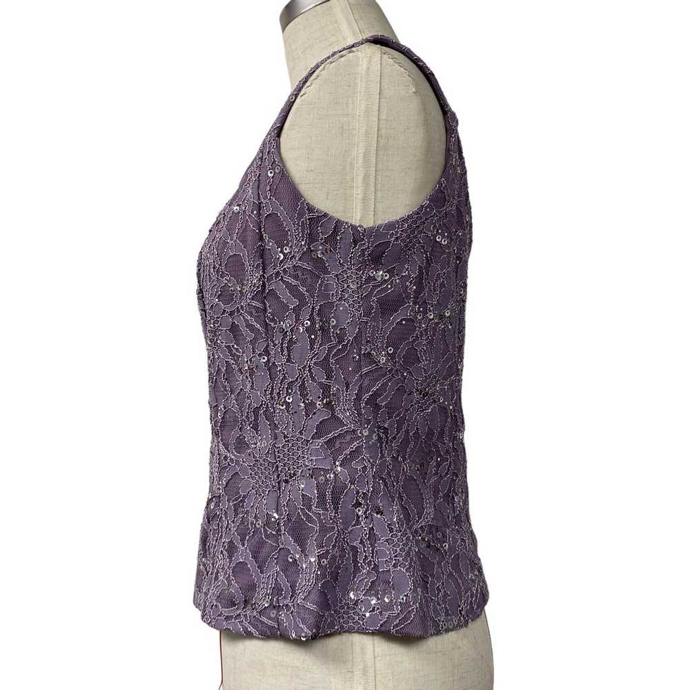 Alex Evenings Womens Size S Lavender Purple Lace … - image 5