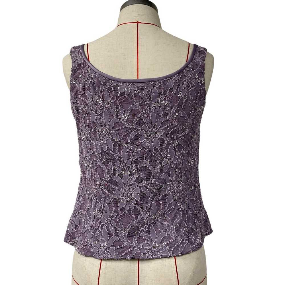 Alex Evenings Womens Size S Lavender Purple Lace … - image 6