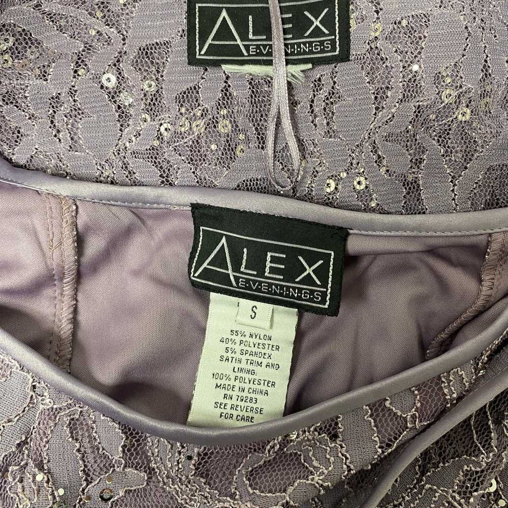 Alex Evenings Womens Size S Lavender Purple Lace … - image 8