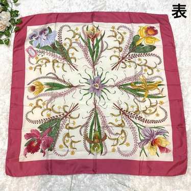 [Authentic] GUCCI Floral Flora Scarf Old Vintage