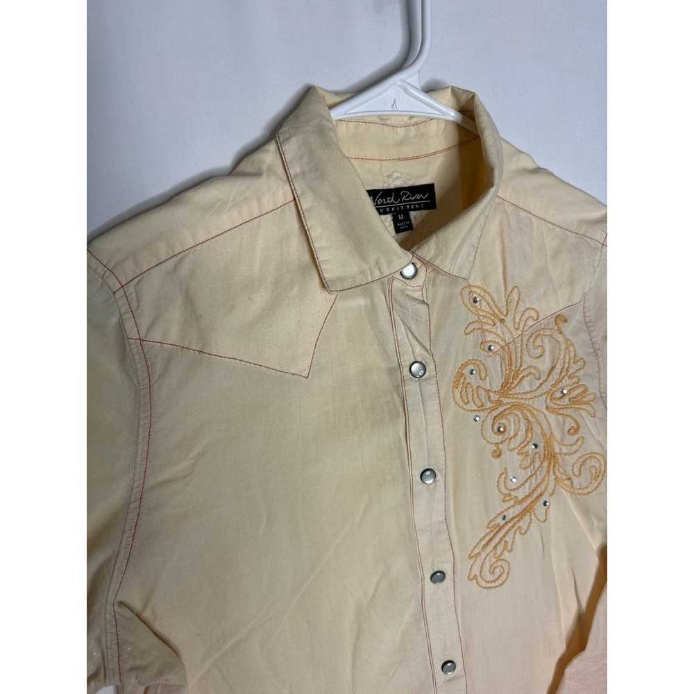 North River western button down with cross size m… - image 7