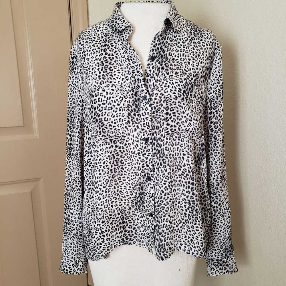 Sport THE KOOPLES button up leopard print blouse M - image 1