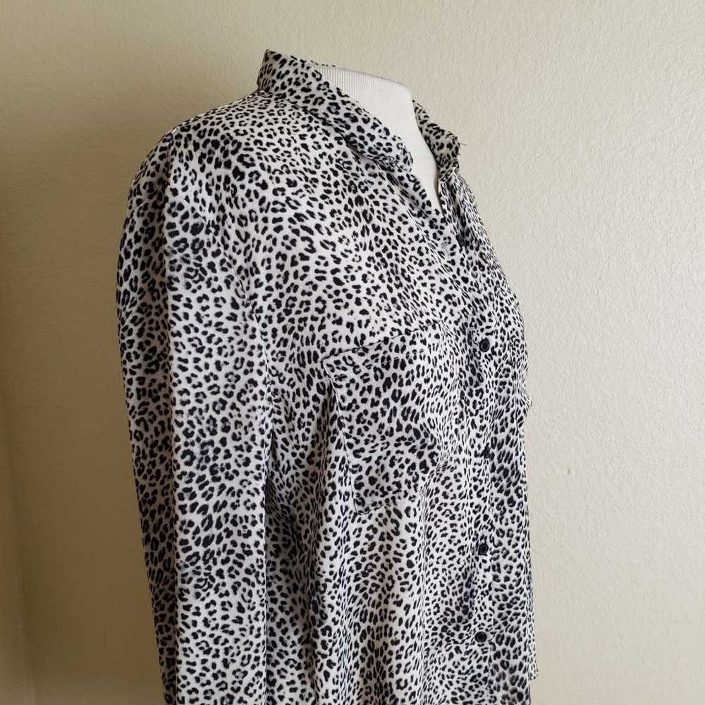 Sport THE KOOPLES button up leopard print blouse M - image 2