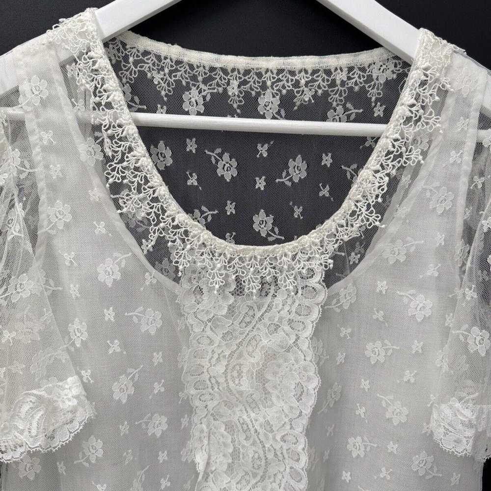 Jessicas Gunnies Gunne Sax prairie blouse lace So… - image 2