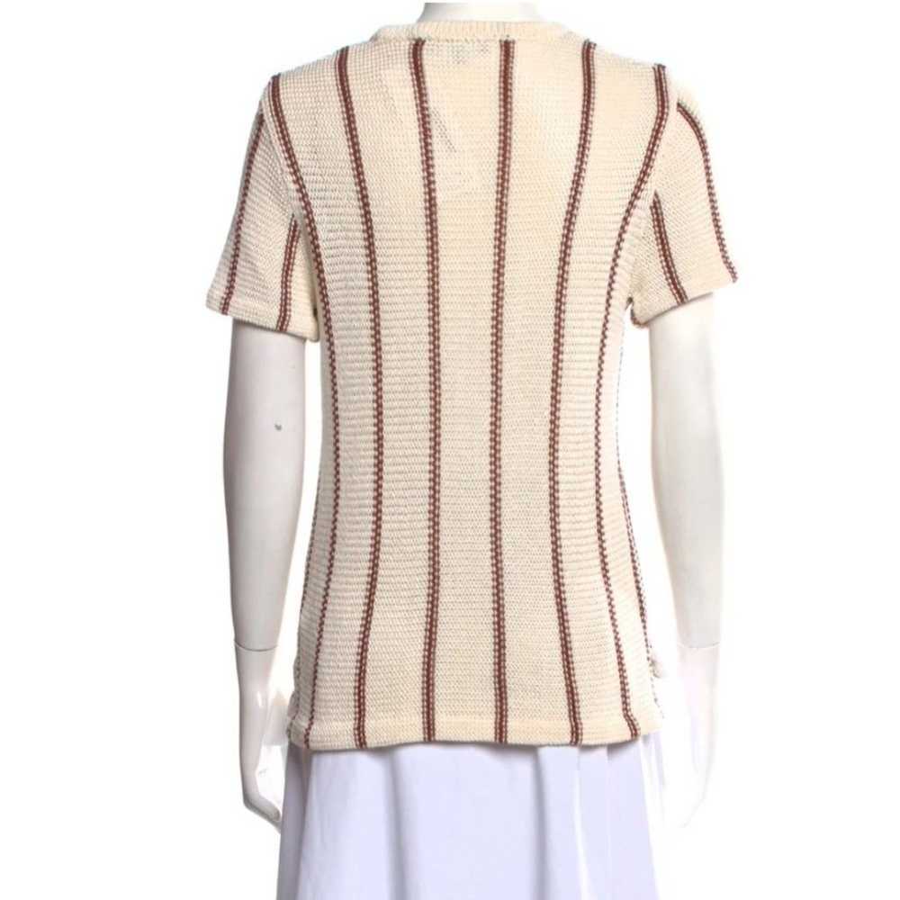 Theory blouse womens Emmeris Ibisco Striped Boxy … - image 3