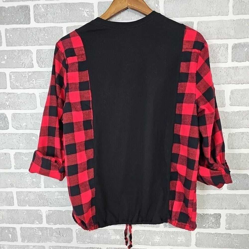 Upcycled Blackcraft Cult T-Shirt Flannel Women's … - image 2