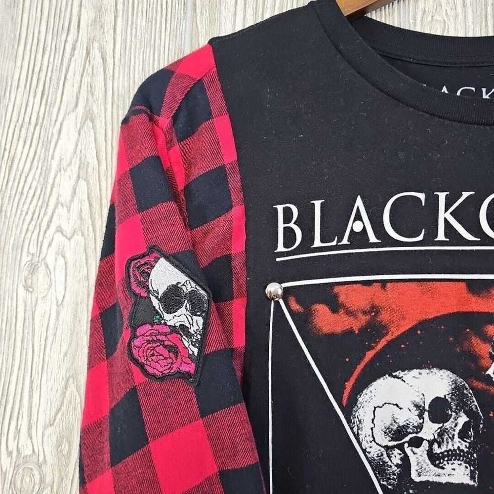 Upcycled Blackcraft Cult T-Shirt Flannel Women's … - image 5