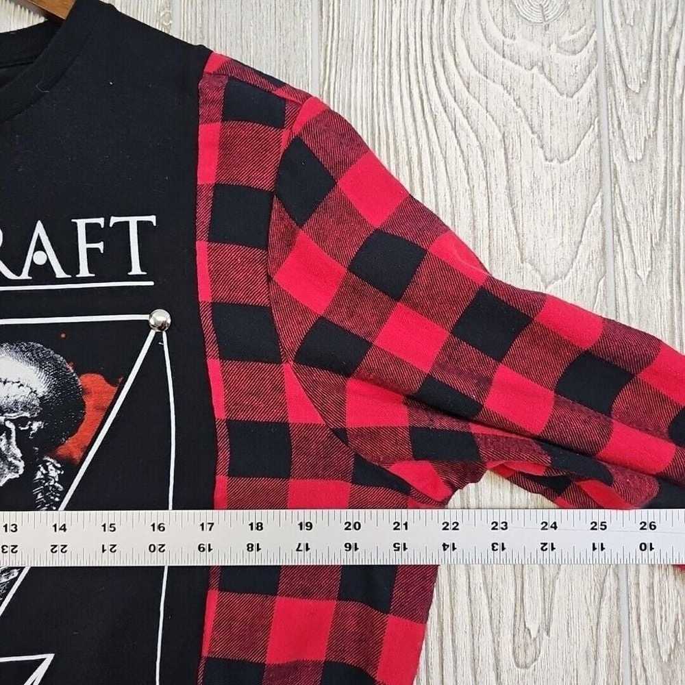 Upcycled Blackcraft Cult T-Shirt Flannel Women's … - image 7