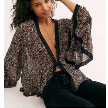 Free People Floral Lola Kimono Size L