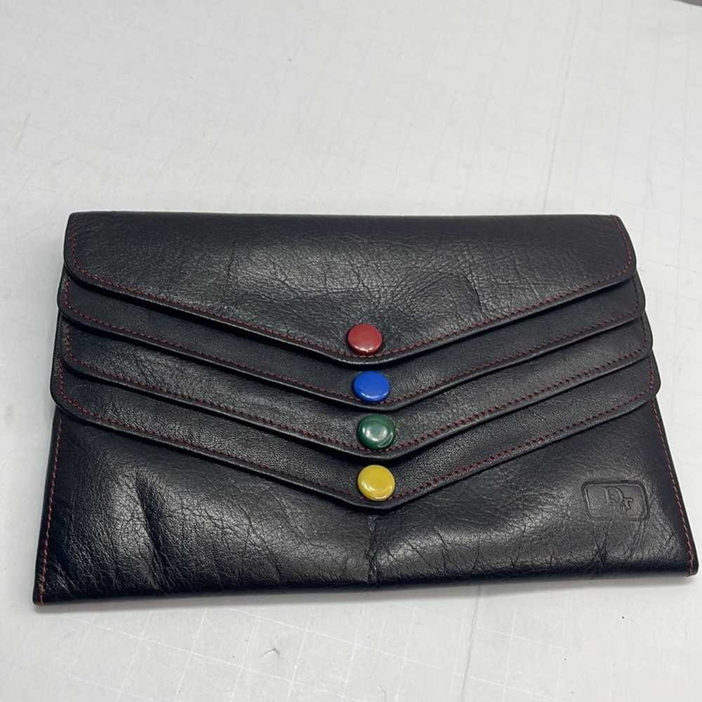 Authentic vintage CHRISTIAN DIOR multi snap black… - image 2