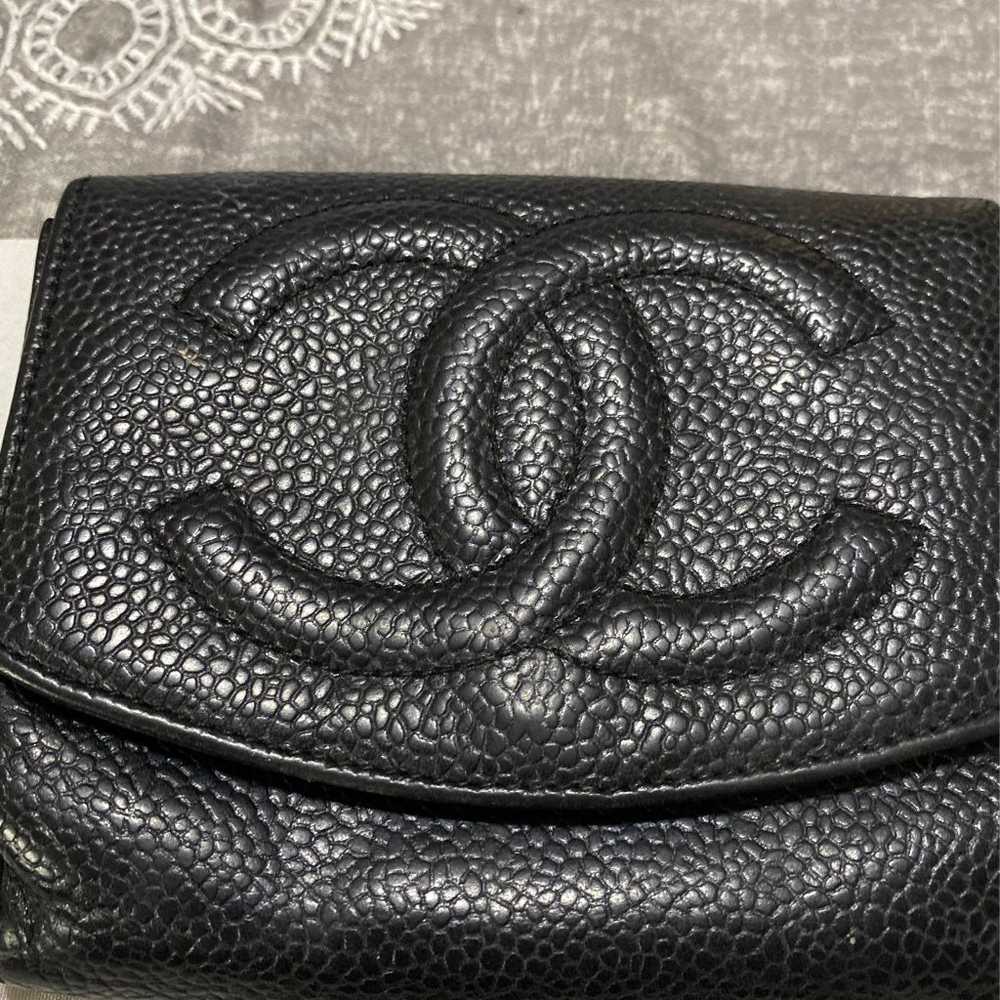 Chanel Caviar Leather Black Wallet - image 1