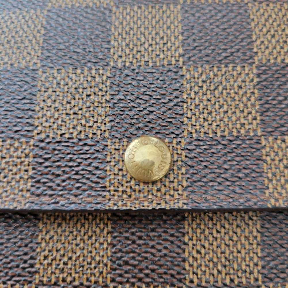 LV Louis Vuitton Damier Ebene Long Sarah Wallet o… - image 3