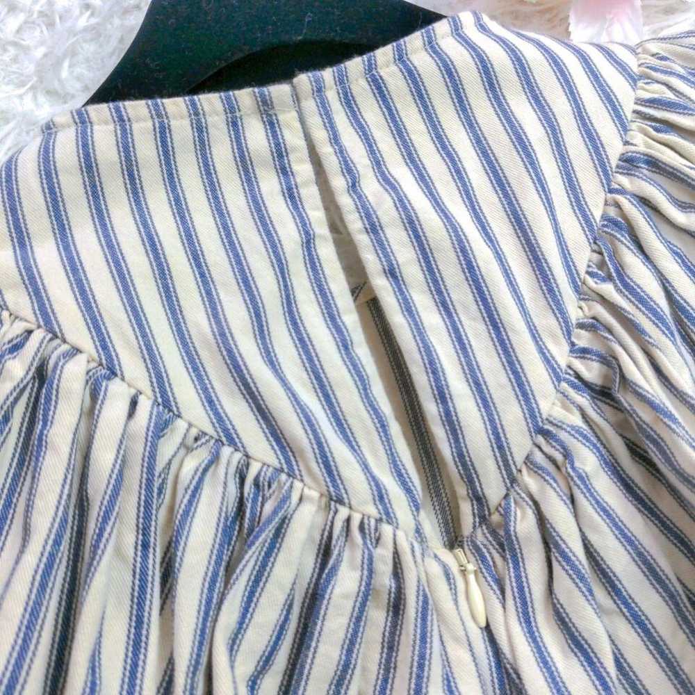 【Beautiful Condition】ALEXA CHUNG Frill Stripe Blo… - image 6