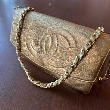 Chanel leather wallet