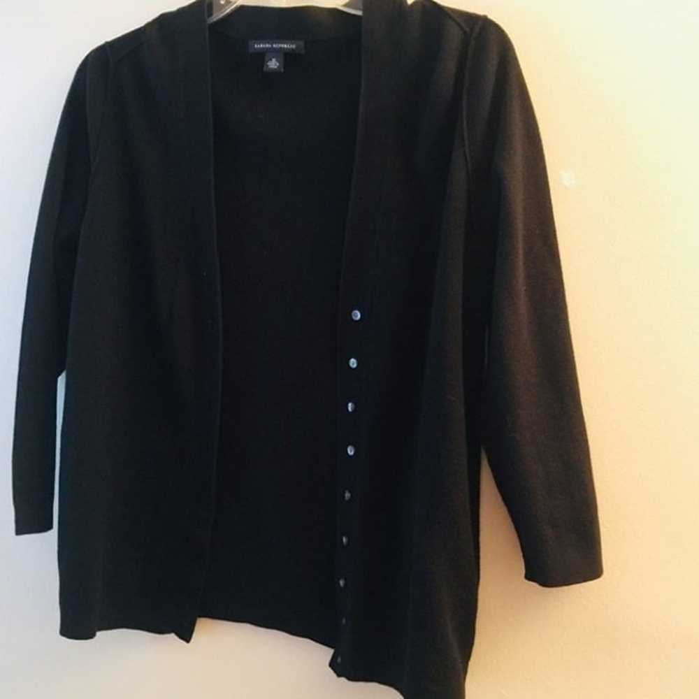 Banana Republic Women's Black Cardigan Size Medium - image 2