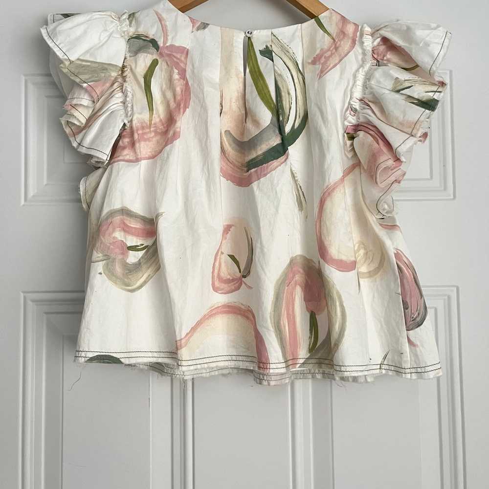 Aje Floral Frill Sleeve Top - image 7