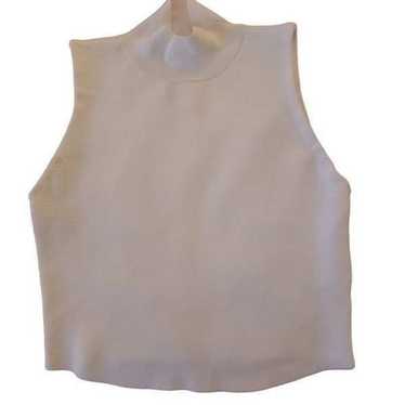 House of Harlow 1960 Womens White Sleeveless Mock 