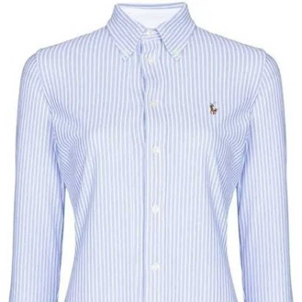 POLO RALPH LAUREN Striped Oxford Shirt Blue - image 2