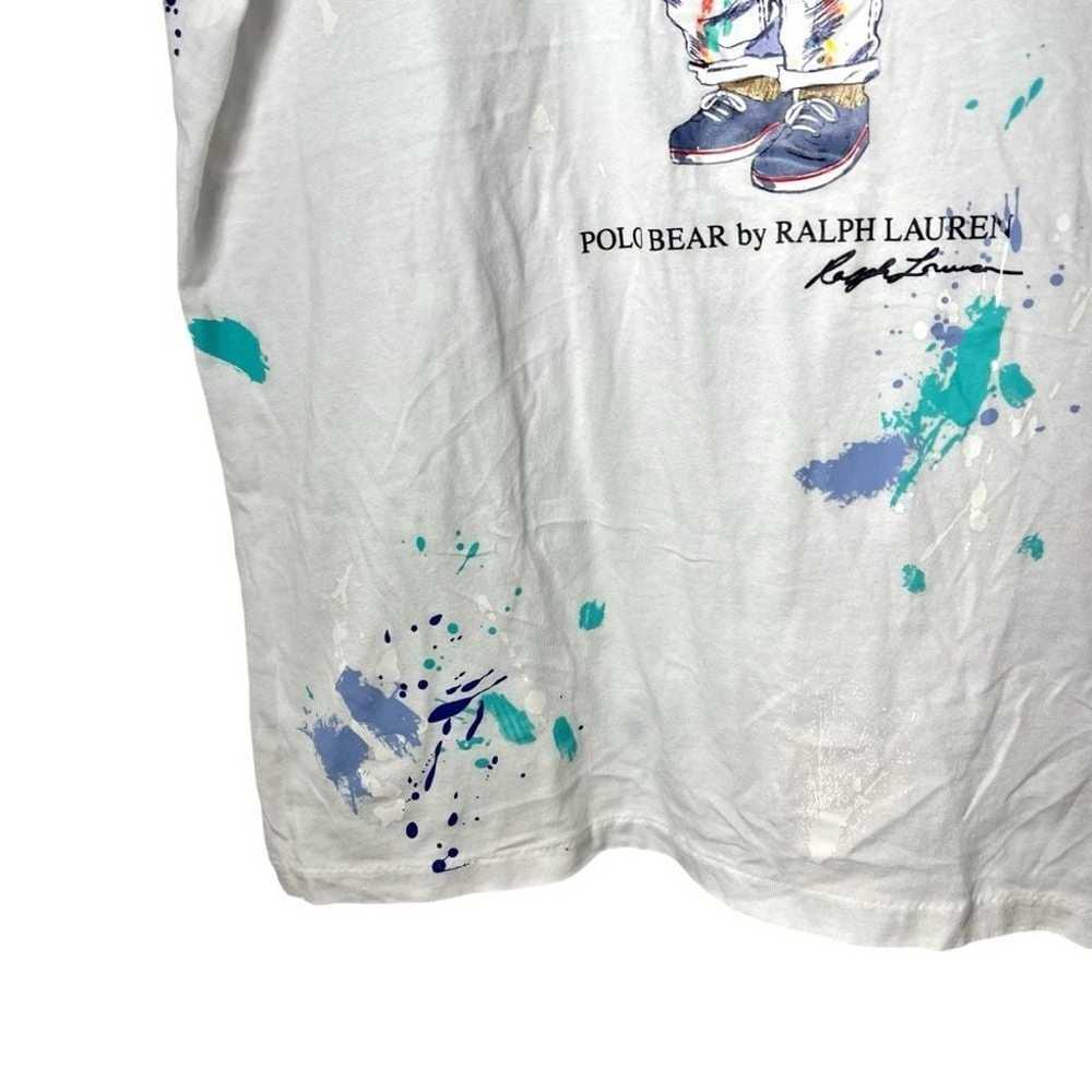 Polo Ralph Lauren Polo Bear Crewneck Tee Paint Sp… - image 6