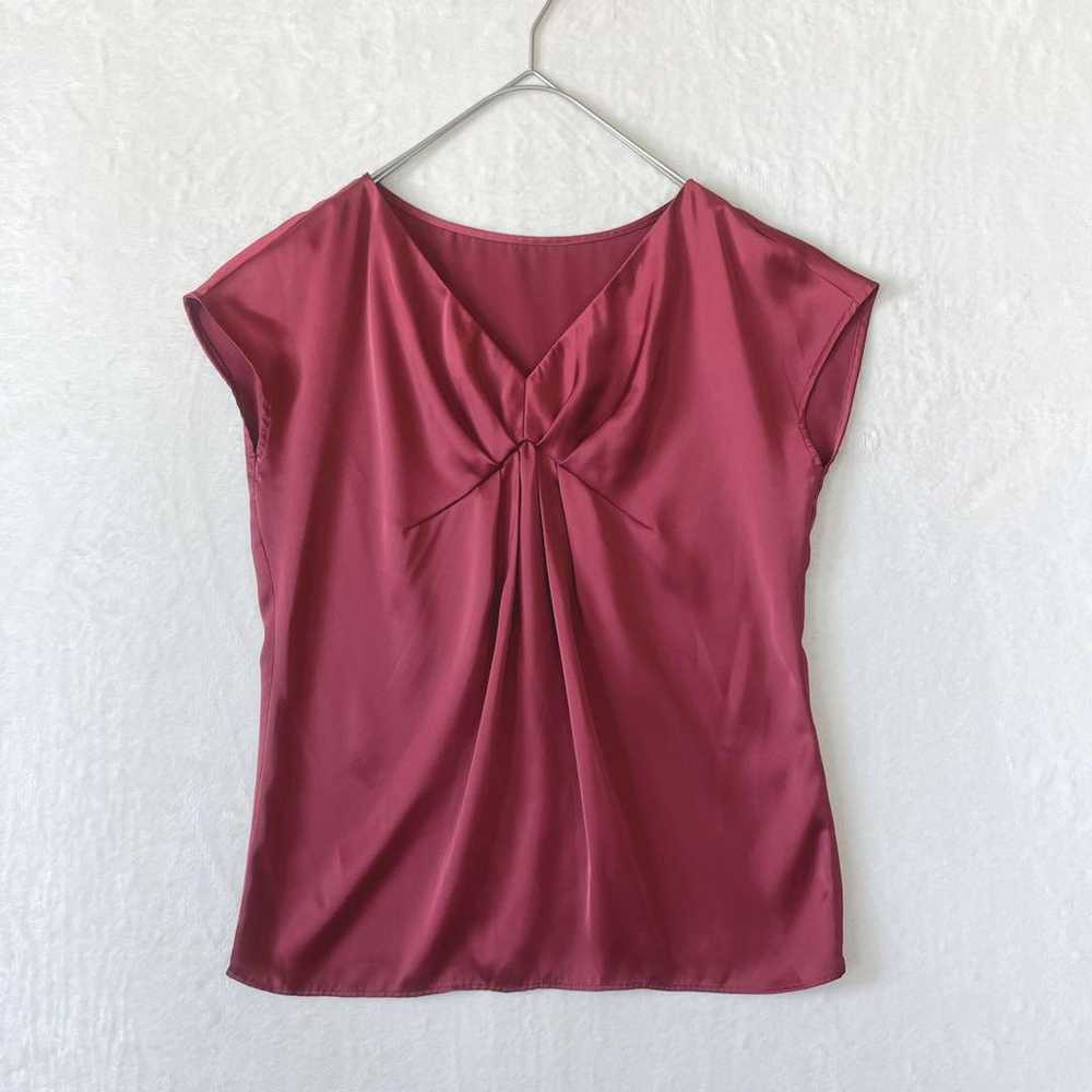 ◇162 Pinky and Dianne [36] Satin V-Neck Sleeveles… - image 1