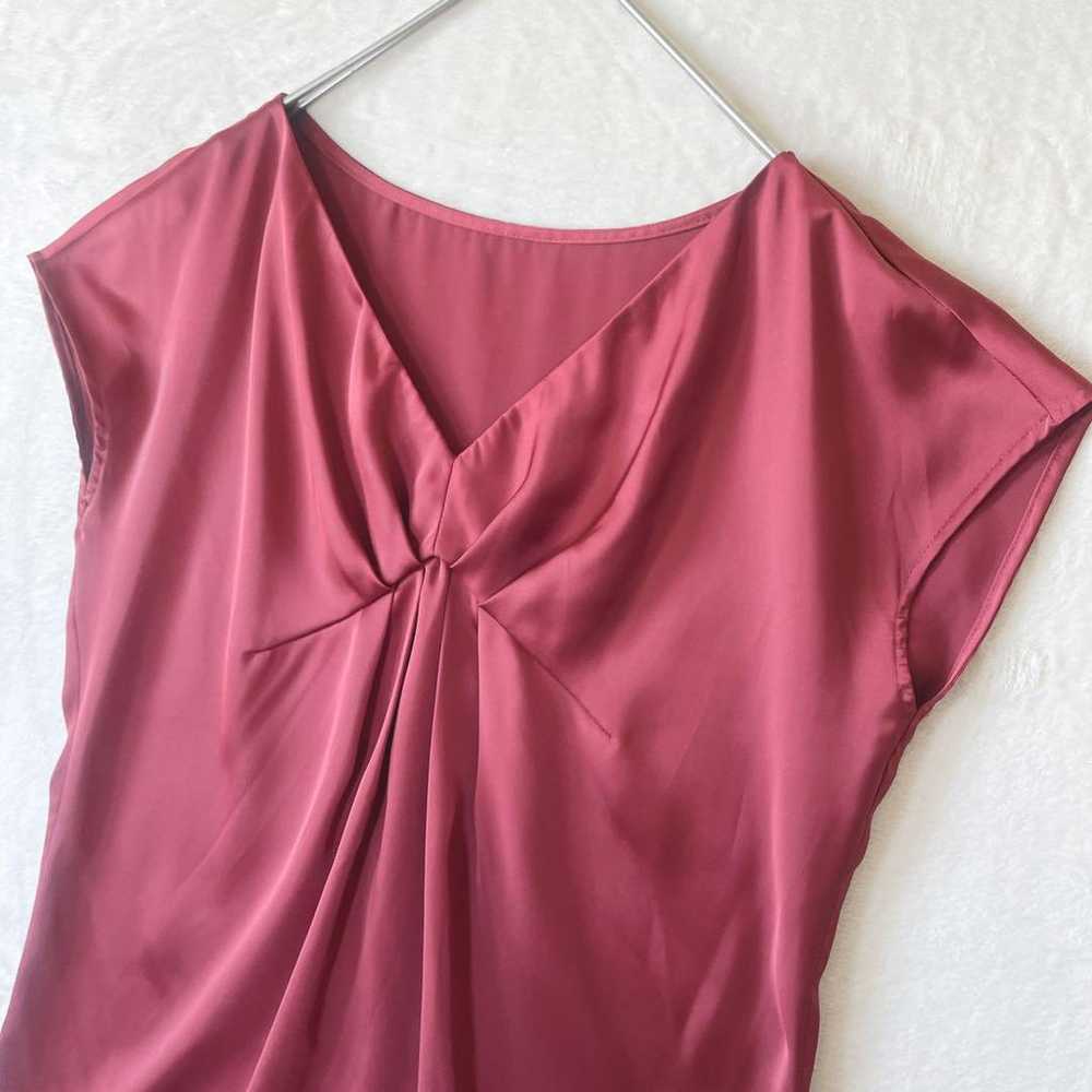 ◇162 Pinky and Dianne [36] Satin V-Neck Sleeveles… - image 2