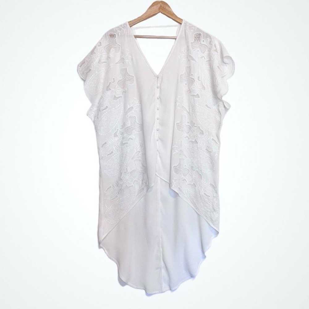 ASTR High Low Lace Embroidery Blouse Top Flowy Bo… - image 1