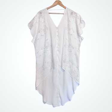 ASTR High Low Lace Embroidery Blouse Top Flowy Bo… - image 1