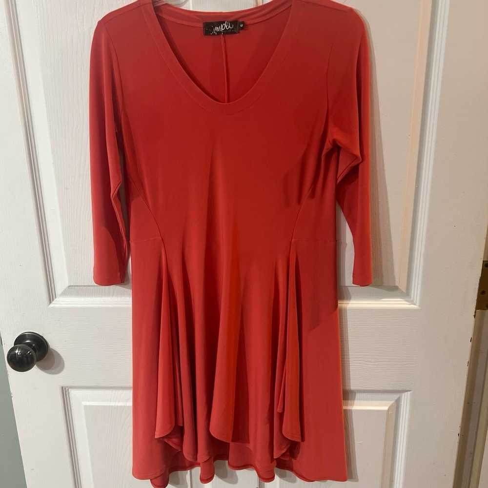 Sympli Women's 3/4 Sleeve Trapeze Tunic Top Size 6 - image 1